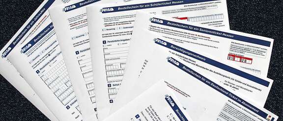 Bestellscheine Fahrkarten