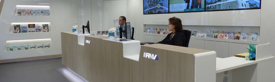 Die Beratungsplätze in der umgebauten Mobilitätszentrale Wetzlar