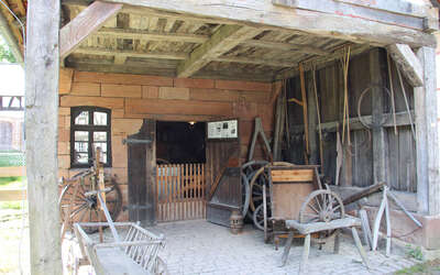 Vergrößerte Ansicht: Eine Werkstatt aus Münchhausen aus dem Jahr 1834