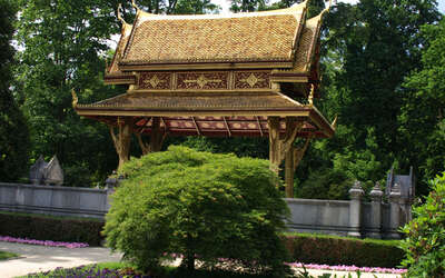 Vergrößerte Ansicht: Siamesischer Tempel im Kurpark Bad Homburg