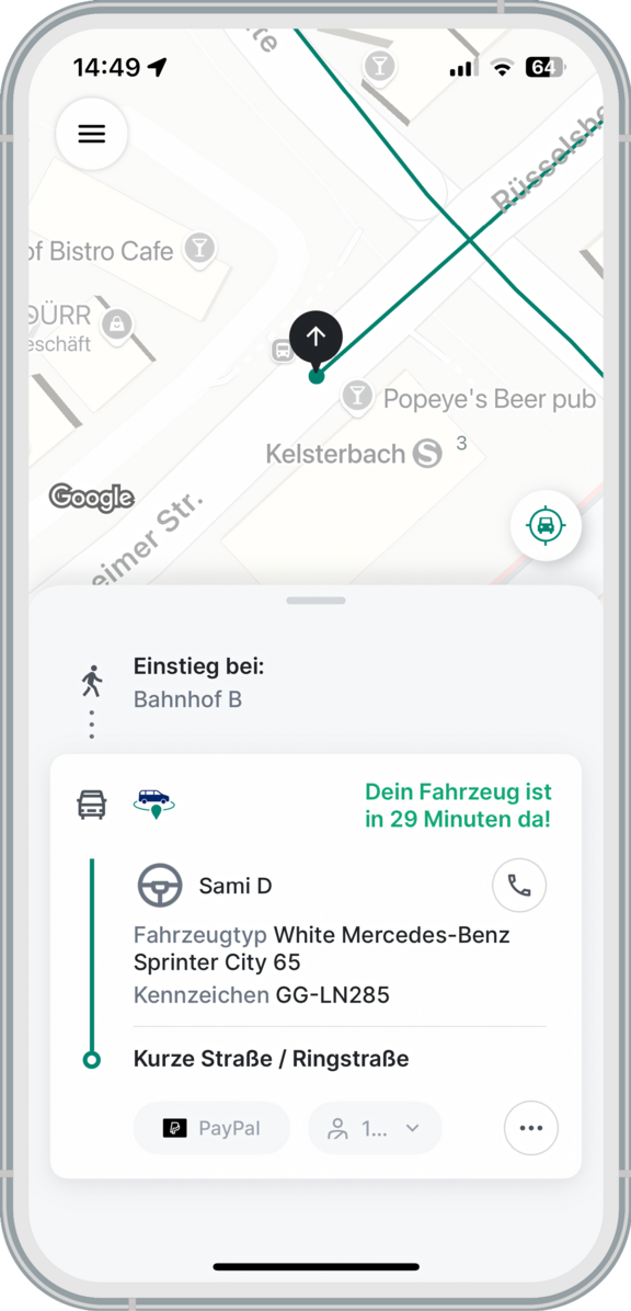 App RMV-On-Demand - Buchungsbestätigung