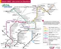 Vulkan-Express Liniennetzplan 2025